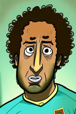 Mido Egyptian footballer ,cartoon 2d