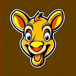 Kangaroo Mascot Logo