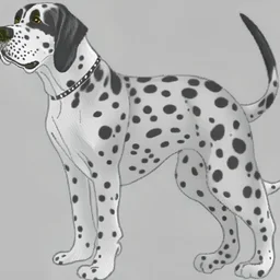 Hermoso perro Dalmata clip arte