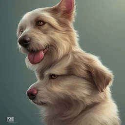 8. Create a portrait of a beloved pet with expressive eyes and a playful expression