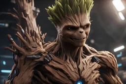 Imagine/ rocket fuse groot ,Hyper-detailed ,8k, by xanuth