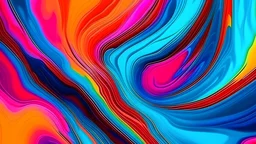 colored wave fluid art video background