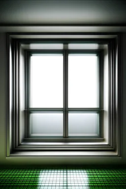 window made of glass with silver frame