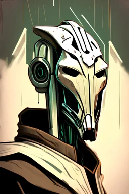 General Grievous portrait comic book style