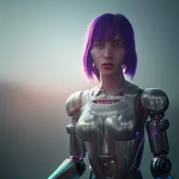 Cyberpunk outfit robot girl unreal 5, octane render,cinema4d, dynamic lighting, dramatic lighting, 4k, redshift render, highly detailed, hyper realistic, in space