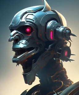 evil mechanical person, realistic