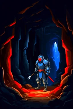 knight in cave