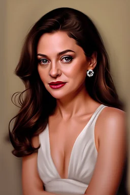 Extremely rich female actress portrait