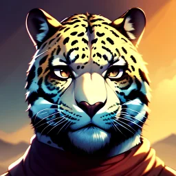 jaguar, portrait.intricate detail,.studio ghibli,andrea bonelli,Kilian Eng,Ohrai, korra character, style.