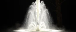 flickering tv screen, a fountain light mist smoke and feathers, radiant white feather light mirror bounce ancient angelic wooden treant by dark fountain,sonoluminessence