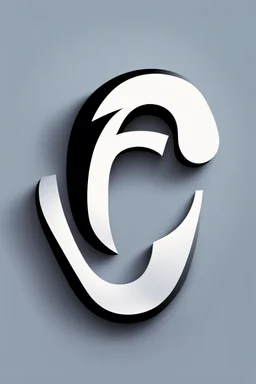 combine the shape of an ear inside the shape of a capital letter G
