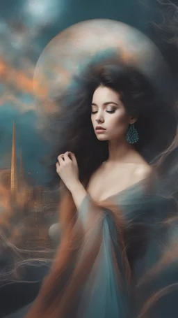 Surreal ambient jazz music fusion with scientific details