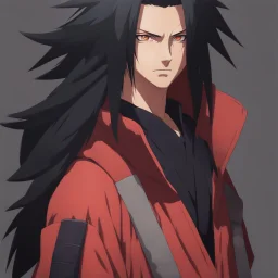 A Young Madara but he is wearing street wear, he has normal eyes, HD