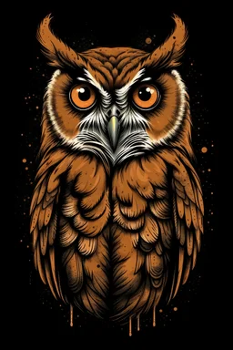 owl for tshirt