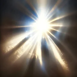 rays of light embracing