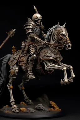 armored skeleton wild hunt warrior on horse