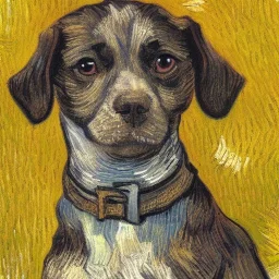 Portrait of a dog by Van Gogh HDR, UHD, 64K --v 4