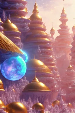 cascades of white and gold crystals, cosmic and galactic ambiance, full of details, smooth, bright sunshine，soft light atmosphere, light effect，vaporwave colorful, concept art, smooth, extremely sharp detail, finely tuned detail, ultra high definition, 8 k, unreal engine 5, ultra sharp focus