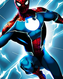 spider-man as DC blue lantern