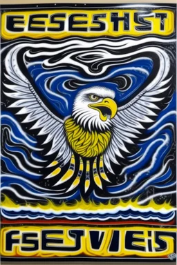 west coast eagles aboriginal painting guernsey