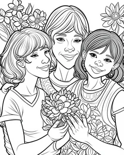 mothers day coloring with tgirls