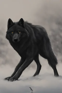 jet black wolf