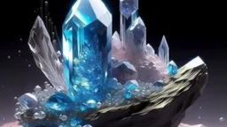 Crystal-loving beings that live on the surface of a planet with a crystalline crust