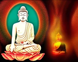 Buddha, bliss, hologram