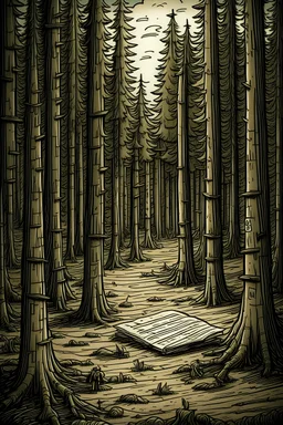 vicces erdőírtás gonosz erdész fűrész kidőlt fa millió rajz