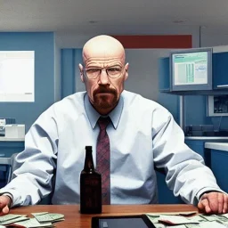 Walter White angrily loses all his money in Bitcoin