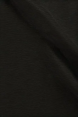 Crinkled black fabric