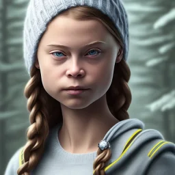  Greta Thunberg of mutant, perfect composition, hyperrealistic, super detailed, 8k, high quality, intricate details, highly detailed