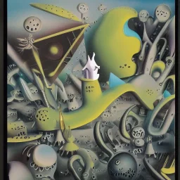 microcosm with planktonic kaiju by yves tanguy and dr seuss