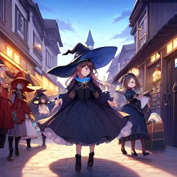  streetMarket, cute witch, town hill,