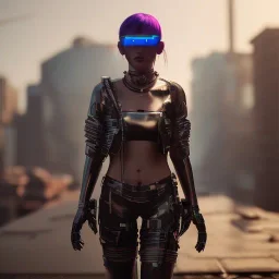 Cyberpunk outfit cyber girl unreal 5, octane render,cinema4d, dynamic lighting, dramatic lighting, 4k, redshift render, highly detailed, hyper realistic, in space