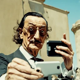 Salvador Dali takes a selfie