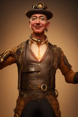 jeff bezos, steampunk, unreal 5, octane render, cinema4d, dynamic lighting, dramatic lighting, 4k, redshift render, highly detailed, hyper realistic