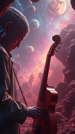 Surreal Photoreal ambient jazz music fusion with scientific details