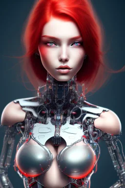 cyborg, red hair, sexy, real, dream