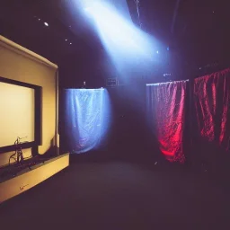 cinematic black room