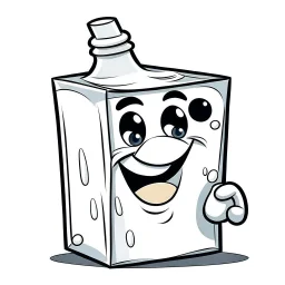 happy milk carton cartoon