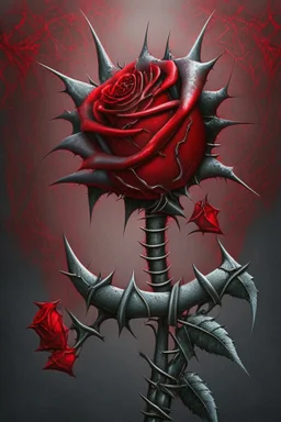 The symbol of Lyrial is a red rose with thorns