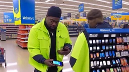 suspicious man buys cellphone at walmart