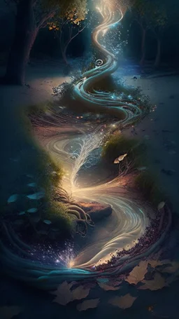 magic flowing through the ground