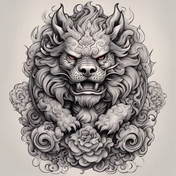 tattoo design foo dog