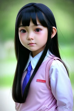 6 year old asian schoolgirl in school uniform portrait, epic colour treatment, cinematic colour treatment, meticulously intricate perfectly symmetrical extremely detailed, pixiv daily ranking, pixiv, extreme depth of field, artstation, spectacular details, volumetric lighting, masterpiece, cinematic, Hollywood production, 8k resolution, high definition, max octane render, vivid colors, max resolution, max perfectionism, realistic composition, professional photography