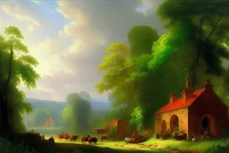 In the style of Thomas Cole