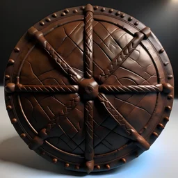 round shield with cake markings