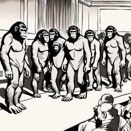 Fashion show on the Planet of the Apes.