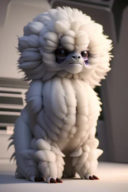 Alien fluffy creature,cinematic lighting, Blender, octane render, high quality